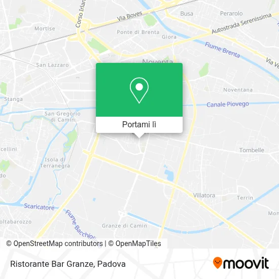 Mappa Ristorante Bar Granze