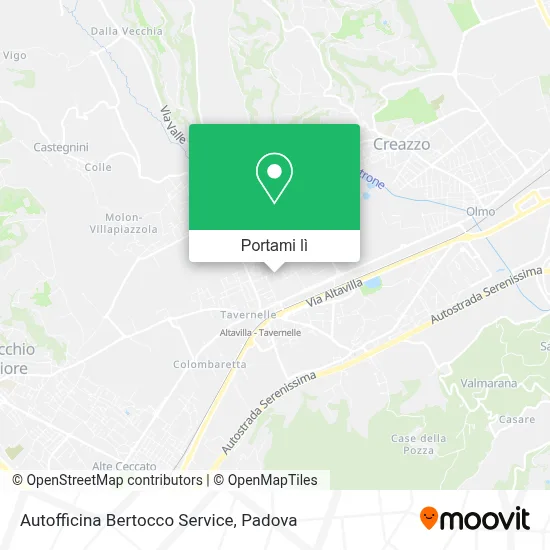 Mappa Autofficina Bertocco Service