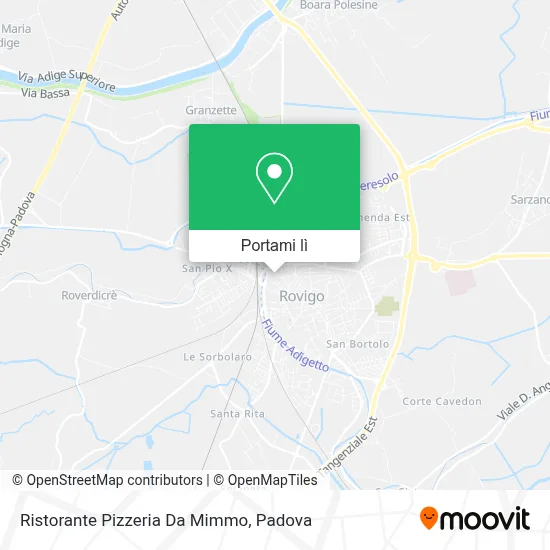 Mappa Ristorante Pizzeria Da Mimmo