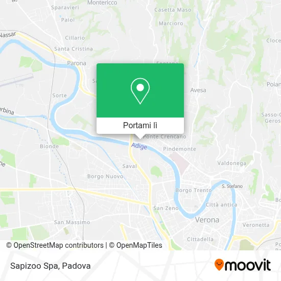 Mappa Sapizoo Spa