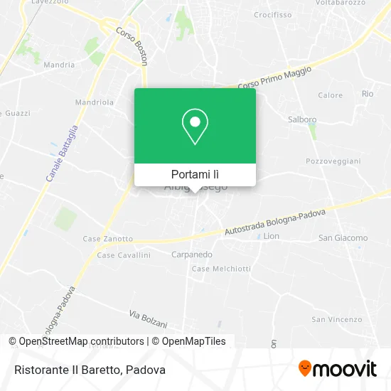 Mappa Ristorante Il Baretto