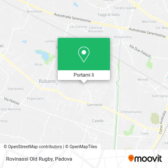 Mappa Rovinassi Old Rugby