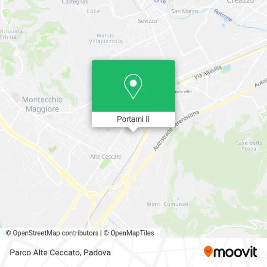 Mappa Parco Alte Ceccato