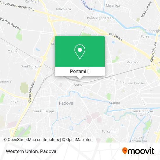 Mappa Western Union