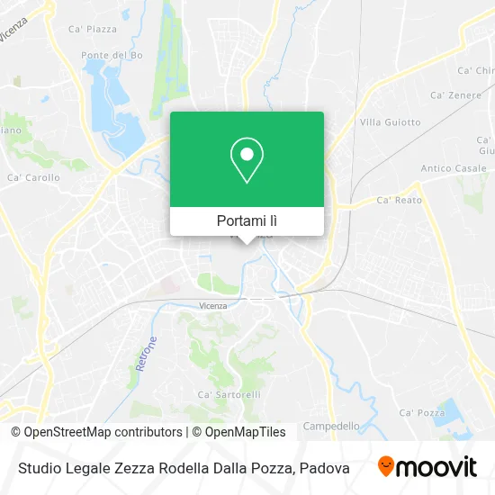 Mappa Studio Legale Zezza Rodella Dalla Pozza