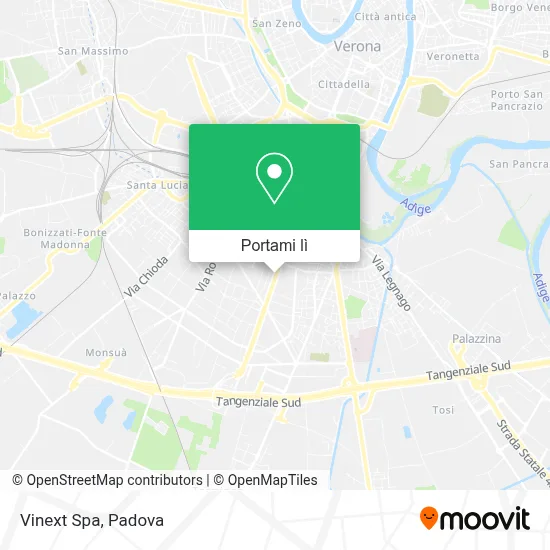 Mappa Vinext Spa