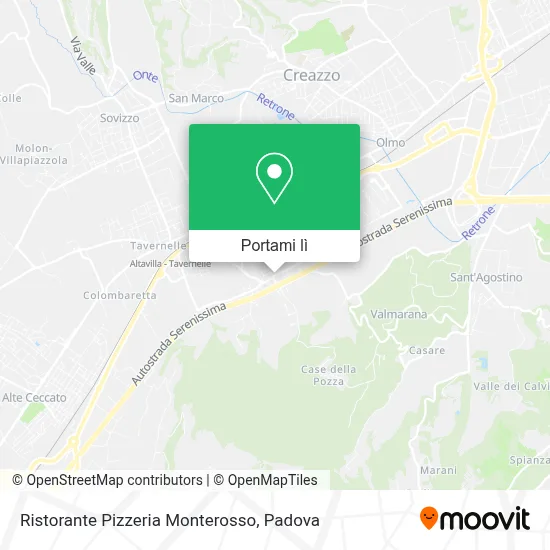 Mappa Ristorante Pizzeria Monterosso