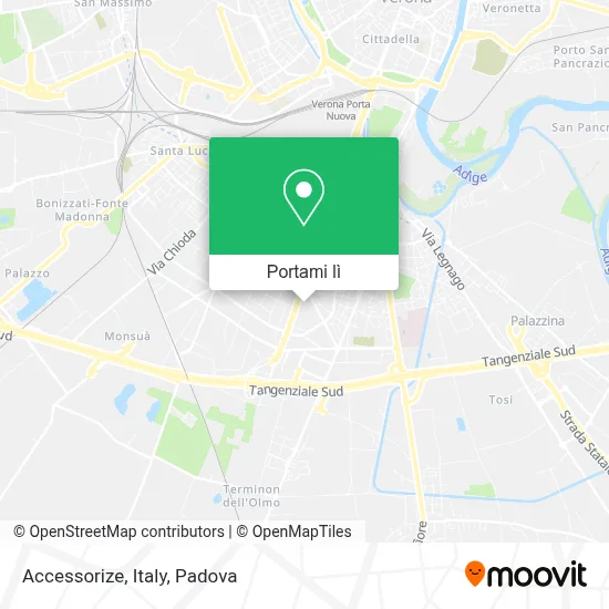 Mappa Accessorize, Italy