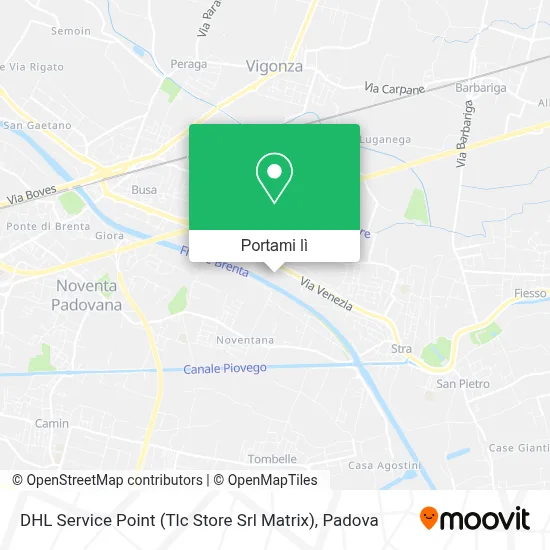 Mappa DHL Service Point (Tlc Store Srl Matrix)