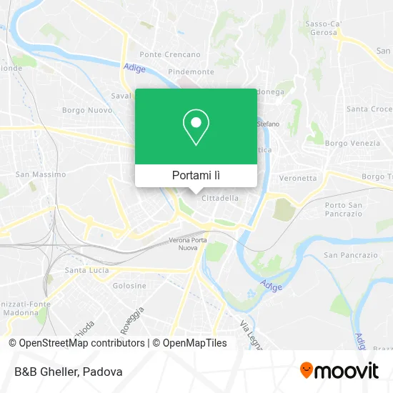 Mappa B&B Gheller
