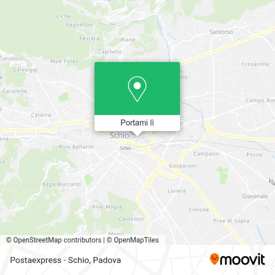 Mappa Postaexpress - Schio