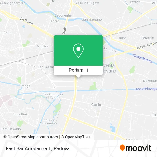 Mappa Fast Bar Arredamenti