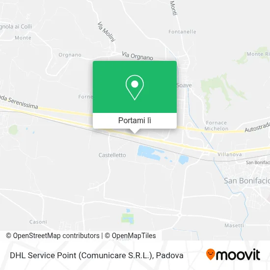 Mappa DHL Service Point (Comunicare S.R.L.)