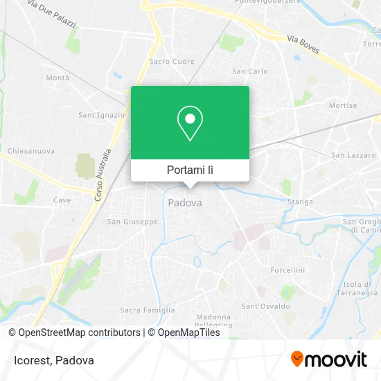 Mappa Icorest