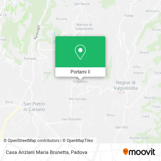 Mappa Casa Anziani Maria Brunetta