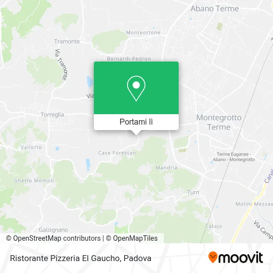 Mappa Ristorante Pizzeria El Gaucho