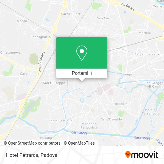 Mappa Hotel Petrarca