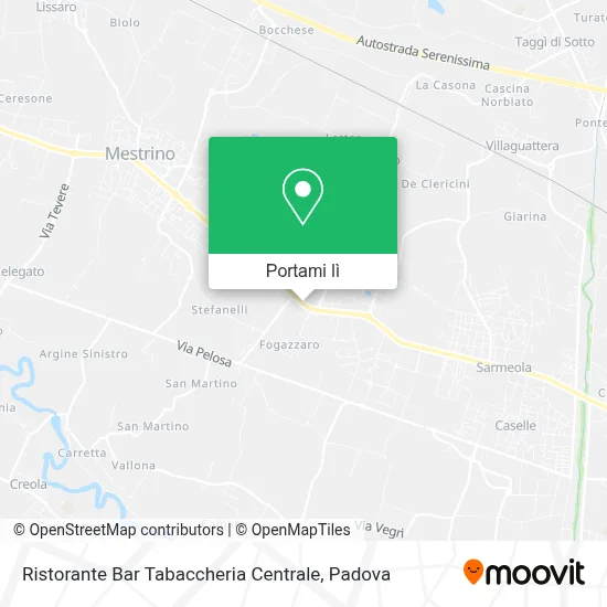 Mappa Ristorante Bar Tabaccheria Centrale
