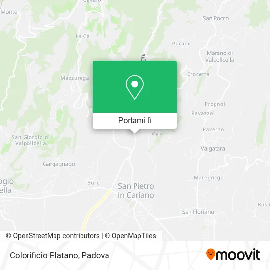 Mappa Colorificio Platano
