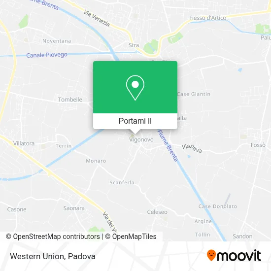 Mappa Western Union