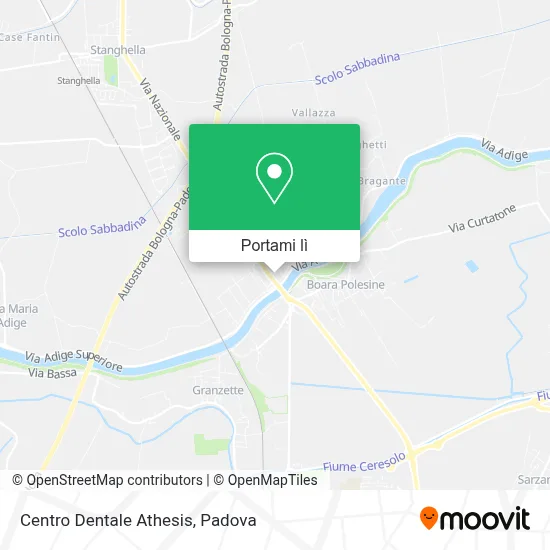 Mappa Centro Dentale Athesis