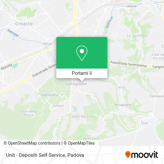 Mappa Unit - Depositi Self-Service