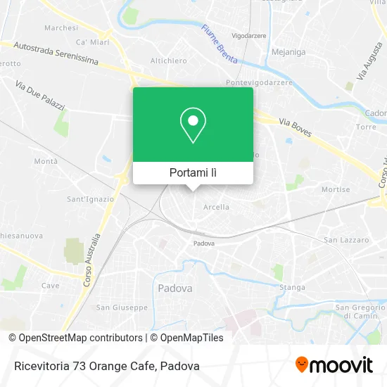 Mappa Ricevitoria 73 Orange Cafe