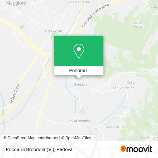 Mappa Rocca Di Brendola (Vi)