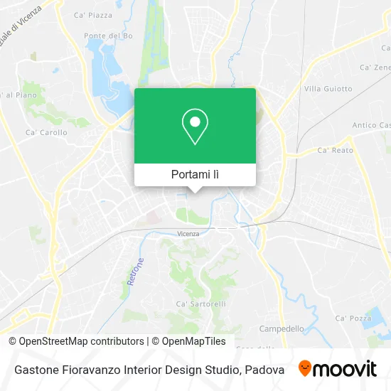 Mappa Gastone Fioravanzo Interior Design Studio
