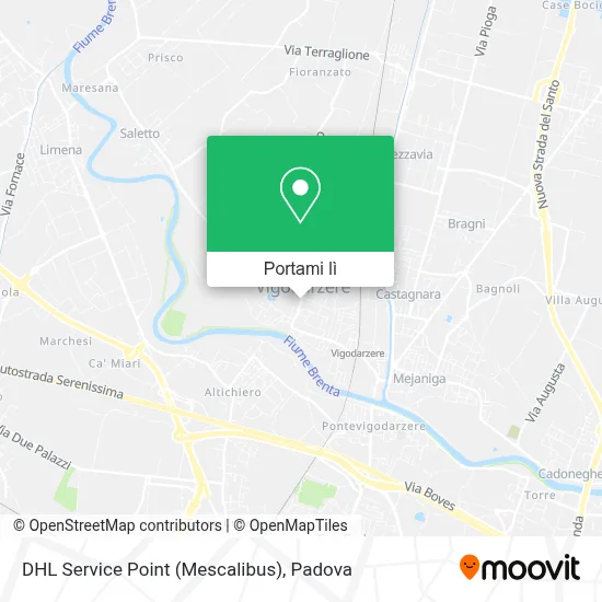 Mappa DHL Service Point (Mescalibus)