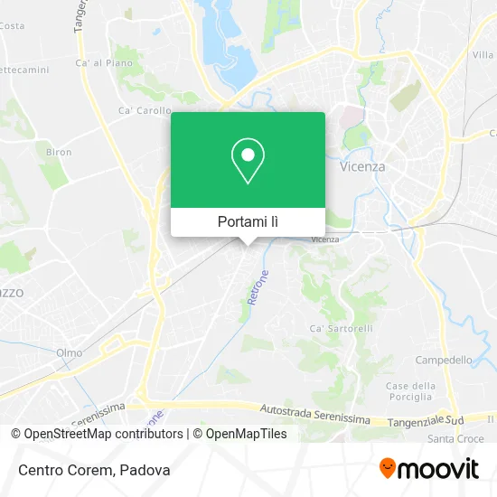 Mappa Centro Corem