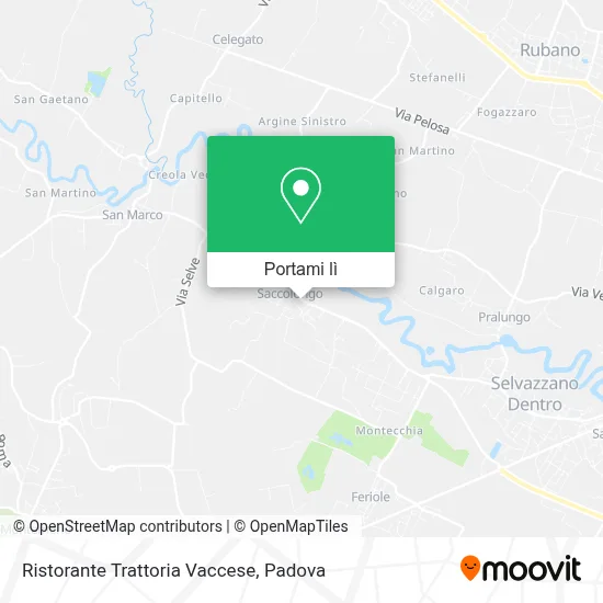 Mappa Ristorante Trattoria Vaccese