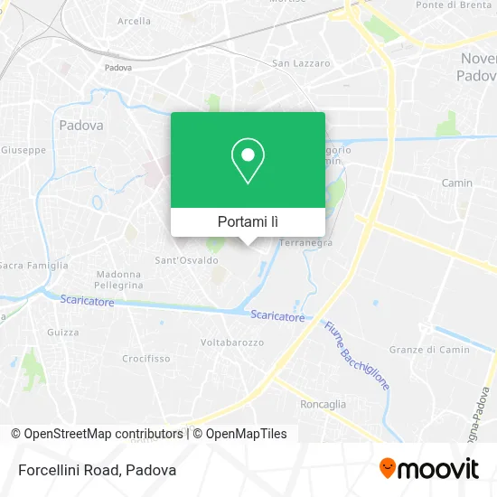 Mappa Forcellini Road