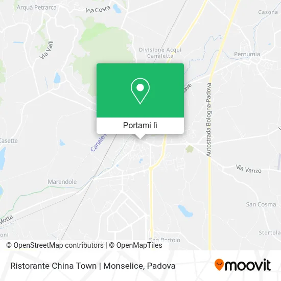 Mappa Ristorante China Town | Monselice