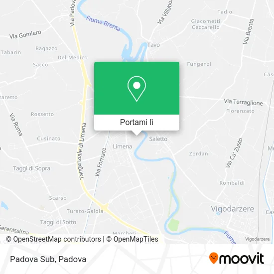 Mappa Padova Sub