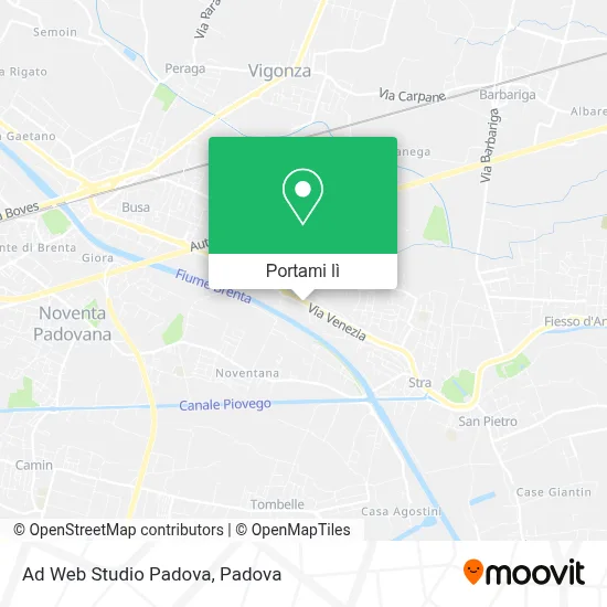 Mappa Ad Web Studio Padova