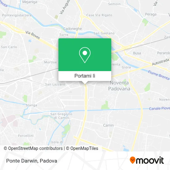Mappa Ponte Darwin