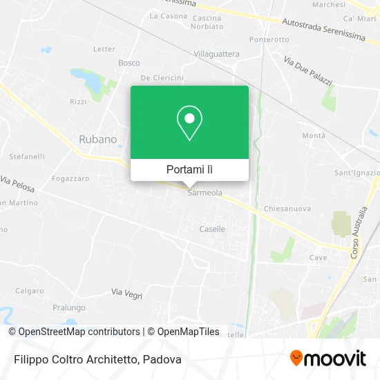 Mappa Filippo Coltro Architetto