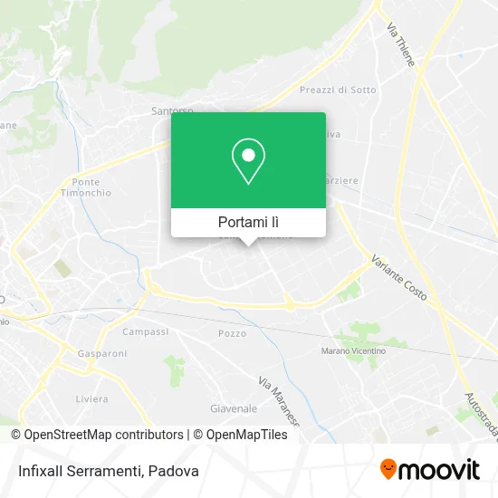 Mappa Infixall Serramenti