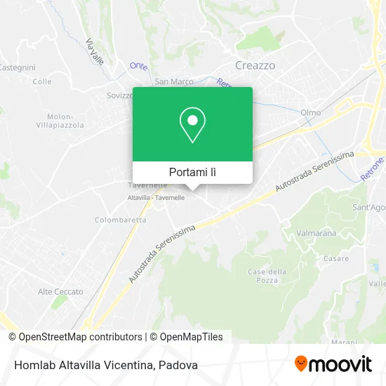 Mappa Homlab Altavilla Vicentina