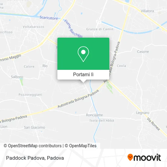 Mappa Paddock Padova
