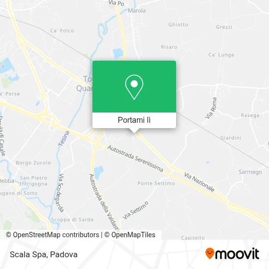 Mappa Scala Spa