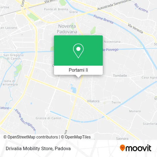 Mappa Drivalia Mobility Store