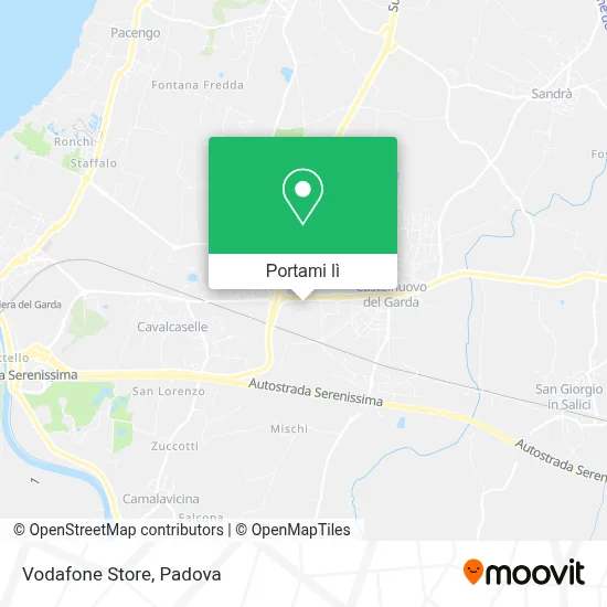Mappa Vodafone Store