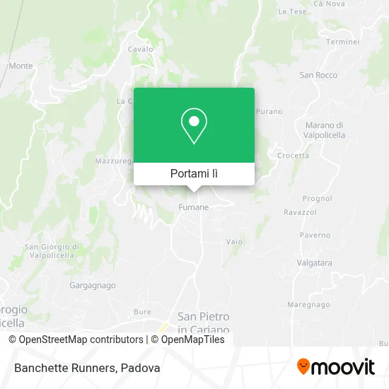 Mappa Banchette Runners