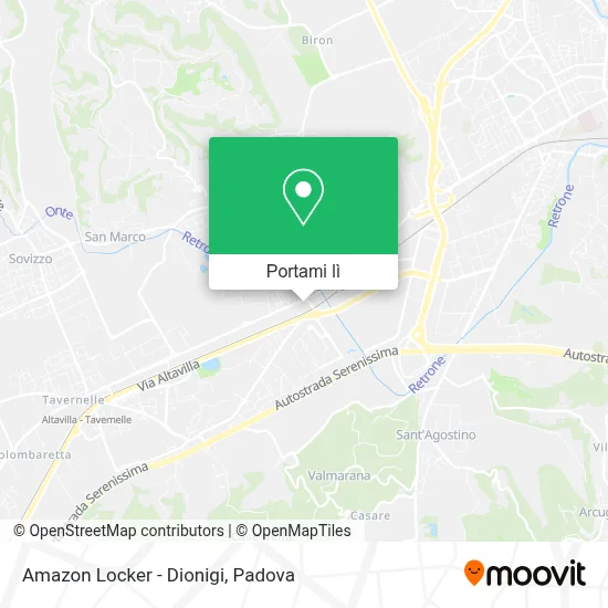 Mappa Amazon Locker - Dionigi