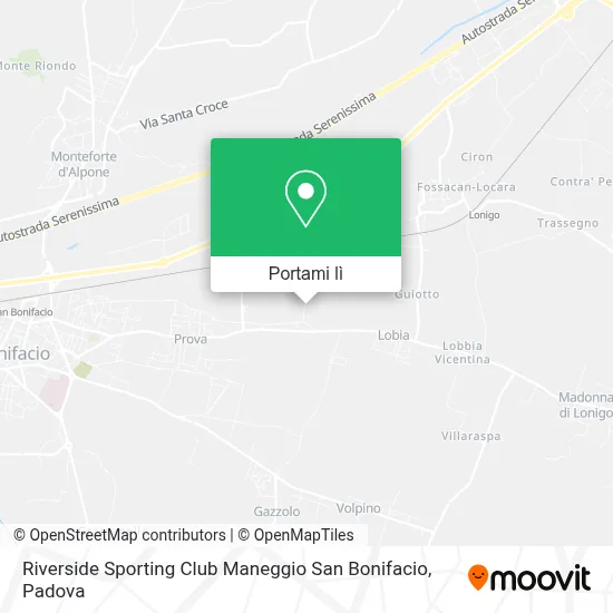 Mappa Riverside Sporting Club Maneggio San Bonifacio