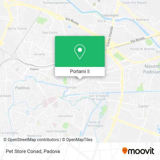 Mappa Pet Store Conad