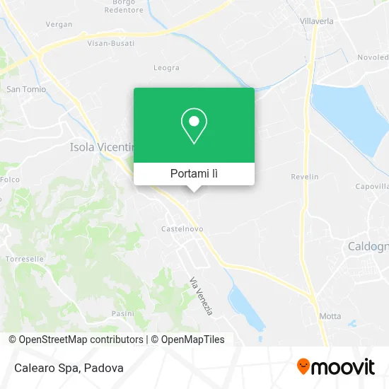 Mappa Calearo Spa