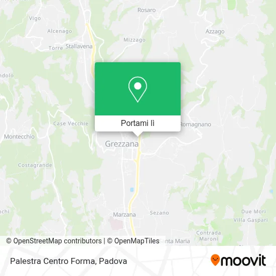 Mappa Palestra Centro Forma